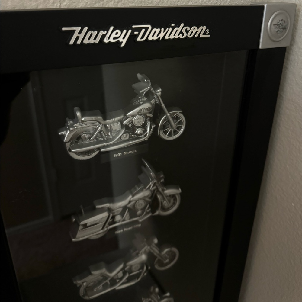 Harley Davidson Motorcycles Framed